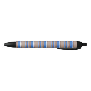 Stylo Noir Bandes Brown et bleues