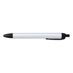 Stylo Noir Bandes de bonbons bleu pâle et blanc
