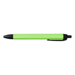 Stylo Noir Bandes de bonbons vert citron