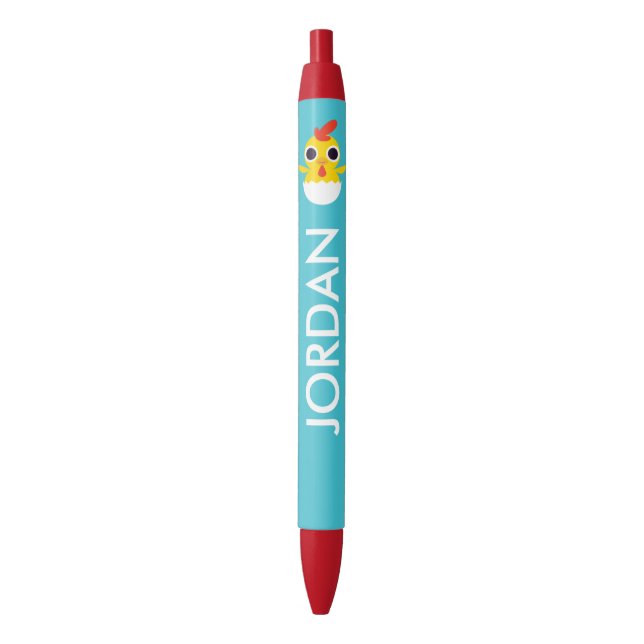 Stylo Noir Bandit le poussin (devant Vertical)