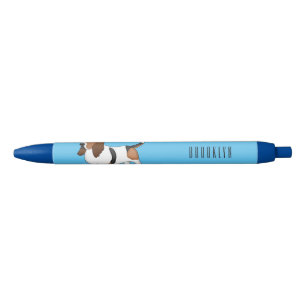 Stylo Noir Basset hound dessin de chien