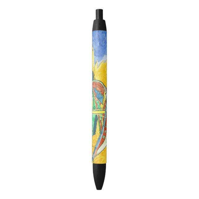 Stylo Noir Bateaux Vincent van Gogh à Saintes-Marie (devant Vertical)