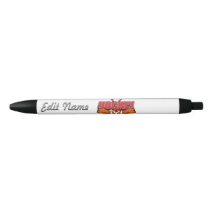 Stylo Noir Bâtons de hockey