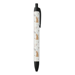 Stylo Noir Bears mignonne dans le Motif Woods