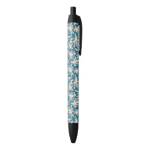 Stylo Noir Beau Motif corallien