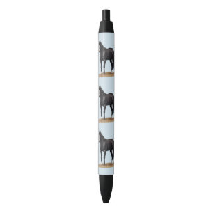 Stylo Noir Beau Stallion Cheval du Quartier Noir