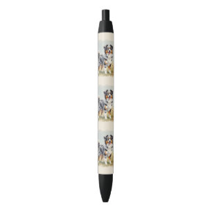 Stylo Noir Berger Australien Merle Queue Longue