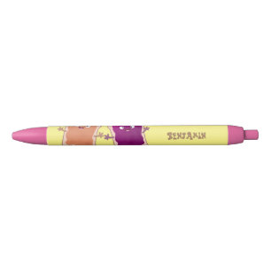 Stylo Noir Beurre d'arachide mignonne et caricature sandwich