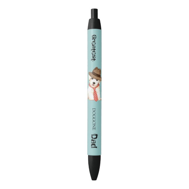 Stylo Noir Bichon Papa (devant Vertical)