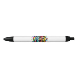 Stylo Noir Bienvenue Retour à l'école Premier jour enseignant