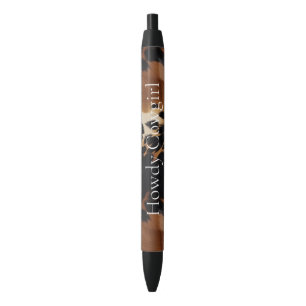 Stylo Noir Black Brown Gold Cowhal Sud-Ouest