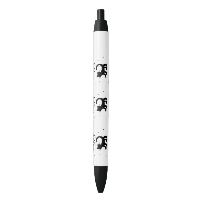 Stylo Noir Black Happy Halloween horreur éffrayant (devant Vertical)