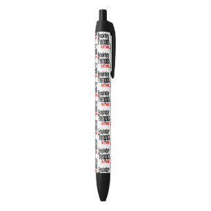 Stylo Noir Blague du thérapeute respiratoire