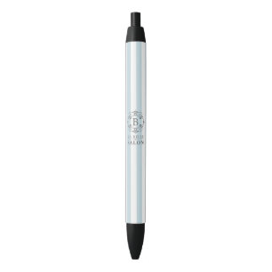 Stylo Noir Bleu Bleu Bleu Français avec logo Monogramme