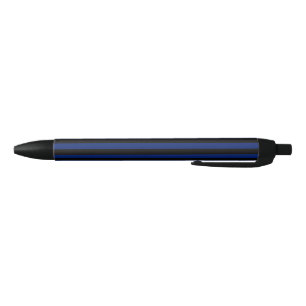 Stylo Noir Bleu et noir bonbons rayés