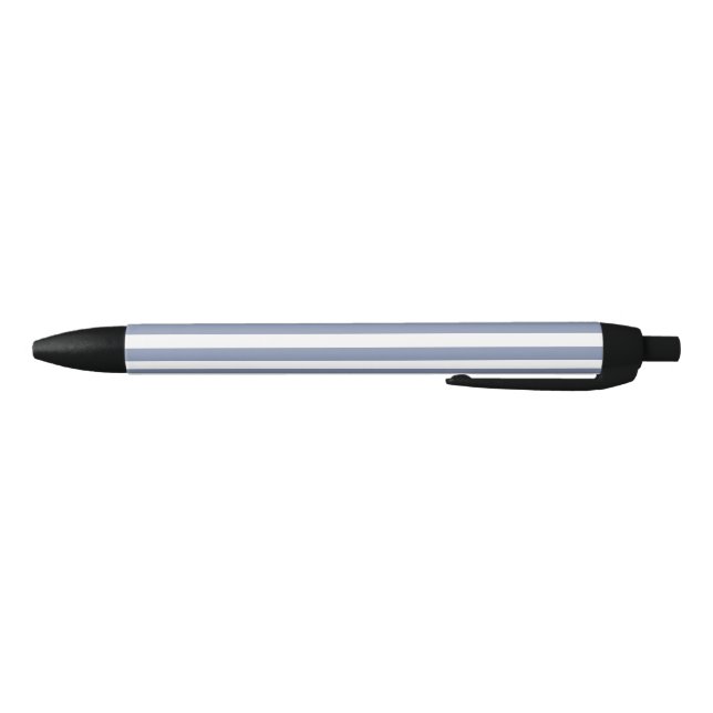 Stylo Noir Bleu gris et blanc rayures de bonbons (Bas)