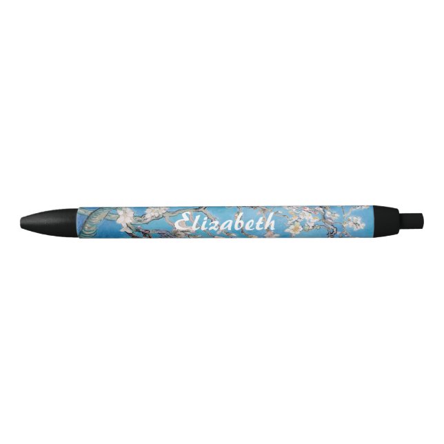 Stylo Noir Bleu Vincent van Gogh Art Peinture (Devant)