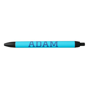 Stylo Noir Bleu violet ajouter un nom de texte retour à l'éco