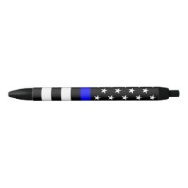 Stylo Noir Blue Line mince diminuent