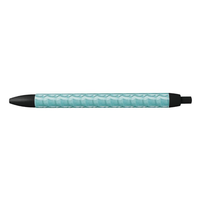 Stylo Noir Blue marble (Devant)