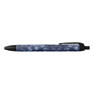 Stylo Noir Blue Sparkle