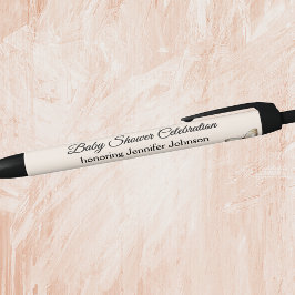 Stylo Noir Boho Baby shower neutre genre favorise l'encre noi