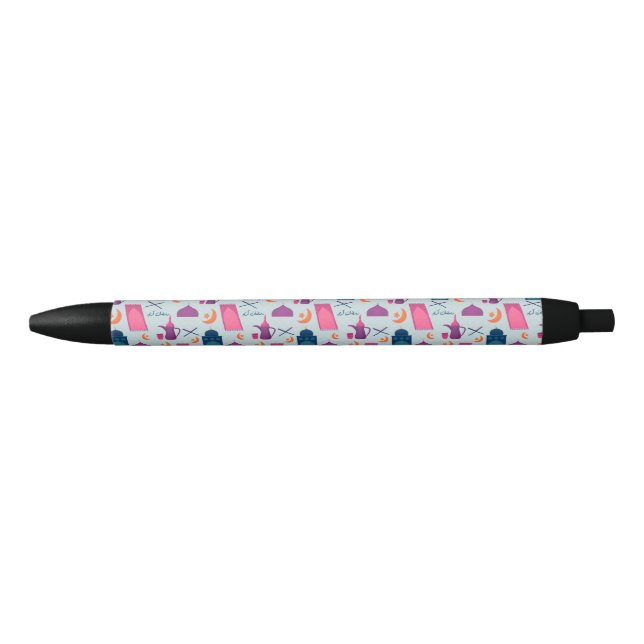 Stylo Noir Bon Motif du Ramadan (Devant)