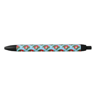 Stylo Noir Bonhomme de neige sur ornement