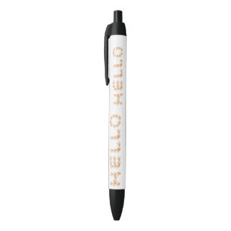 Stylo Noir Bonjour Automne minimaliste mange