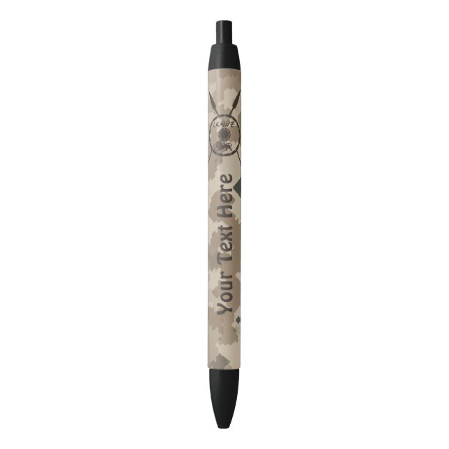 Stylo Noir Bouclier Maccabee Et Paroles - Désert (devant Vertical)