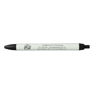 Stylo Noir Boutique de plantes noir minimaliste abstrait mode