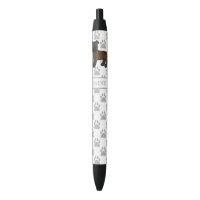 Brindle English Staffie Chien de Dessin Animé Mign