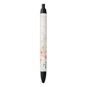 Stylo Noir Brise d'été Rouge pêche Hibiscus
