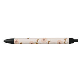 Stylo Noir Brown Beige Retro Y2K Hippie Motif de tournesol