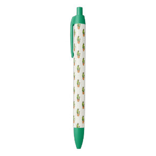 Stylo Noir Cactus et motif de point succulent de Polk
