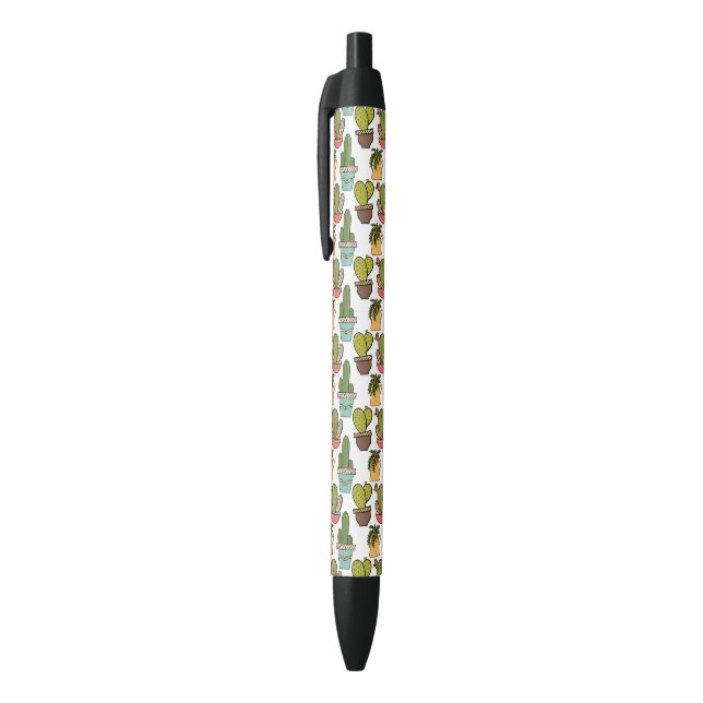 Stylo Noir Cactus et Succulents d'intérieur dans le motif de (Haut (Vertical))