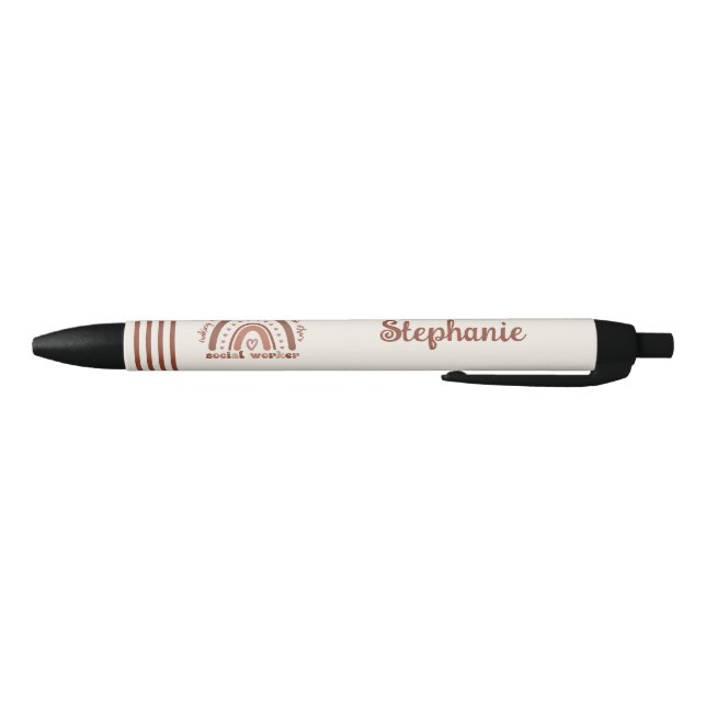 Stylo Noir Cadeau de graduation Boho Rainbow du travailleur s (Bas)