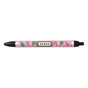 Stylo Noir Cadeau de Pickleball personnalisé