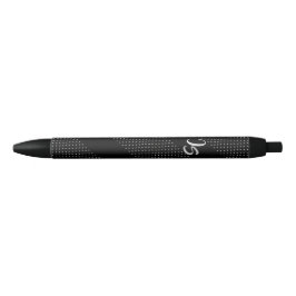 Stylo Noir Cadeau élégant avec personnalisation Monogramme ar