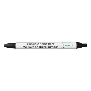 Stylo Noir Cadeau promotionnel d'entreprise avec logo d'affai