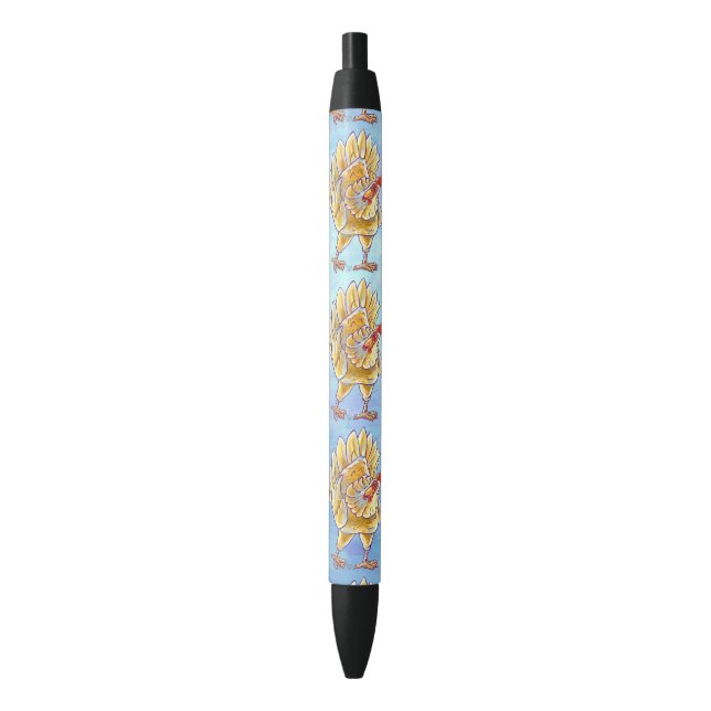 Stylo Noir Cadeaux et accessoires de poulet (devant Vertical)