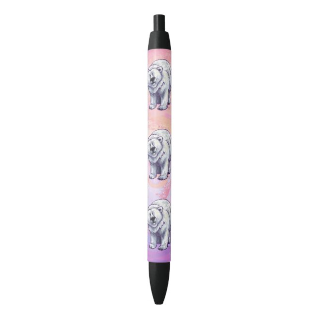 Stylo Noir Cadeaux et accessoires d'ours blanc (devant Vertical)