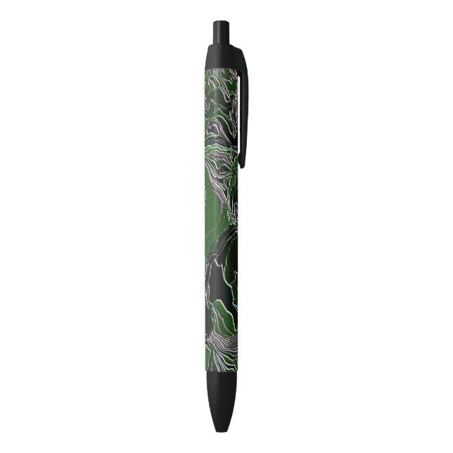 Stylo Noir Camo de l'armée verte funky (Bas (Vertical))
