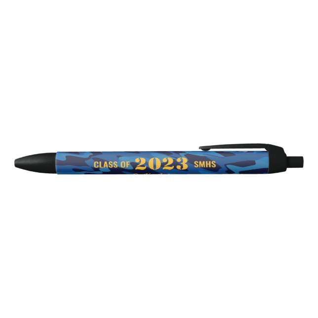 Stylo Noir Camouflage personnalisé bleu marine (Haut)