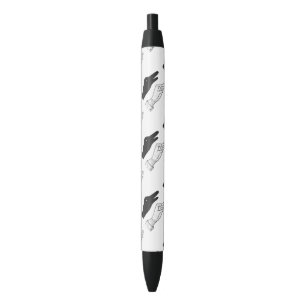 Stylo Noir Canard Silhouette main