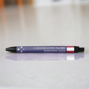 Stylo Noir Candidat à l'élection personnalisé