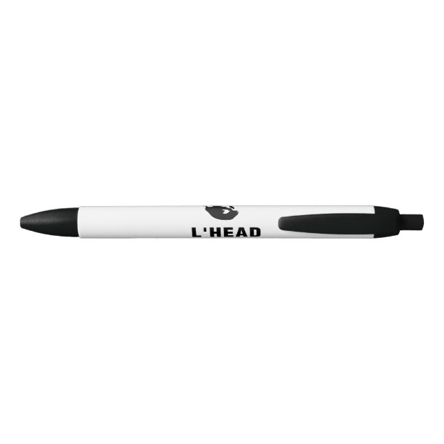 Stylo Noir Caractère customisé " L'HEAD " (Dos)