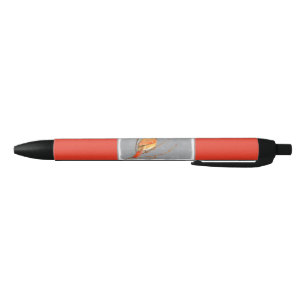 Stylo Noir Cardinal sur la peinture de branche - Art original