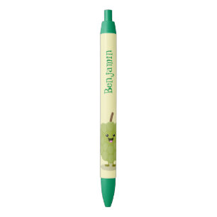 Stylo Noir Caricature de chérimoya à la crème anglaise