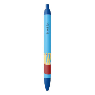 Stylo Noir Caricature de frites Cute kawaii fast food